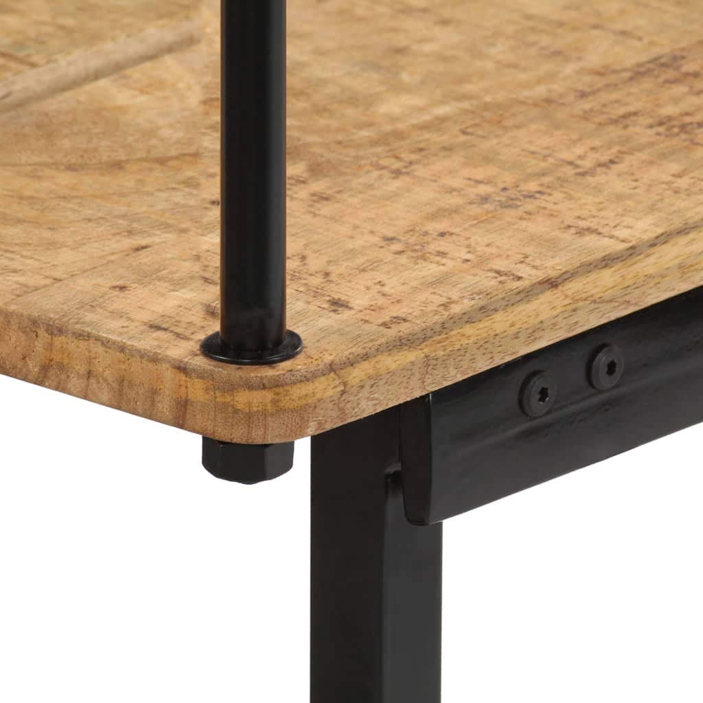 CHARMMA 47.2 Inch Solid Mango Wood Bench - 15.95KG Weight Capacity - Perfect for Entryway, Living Room or Garden Seating
