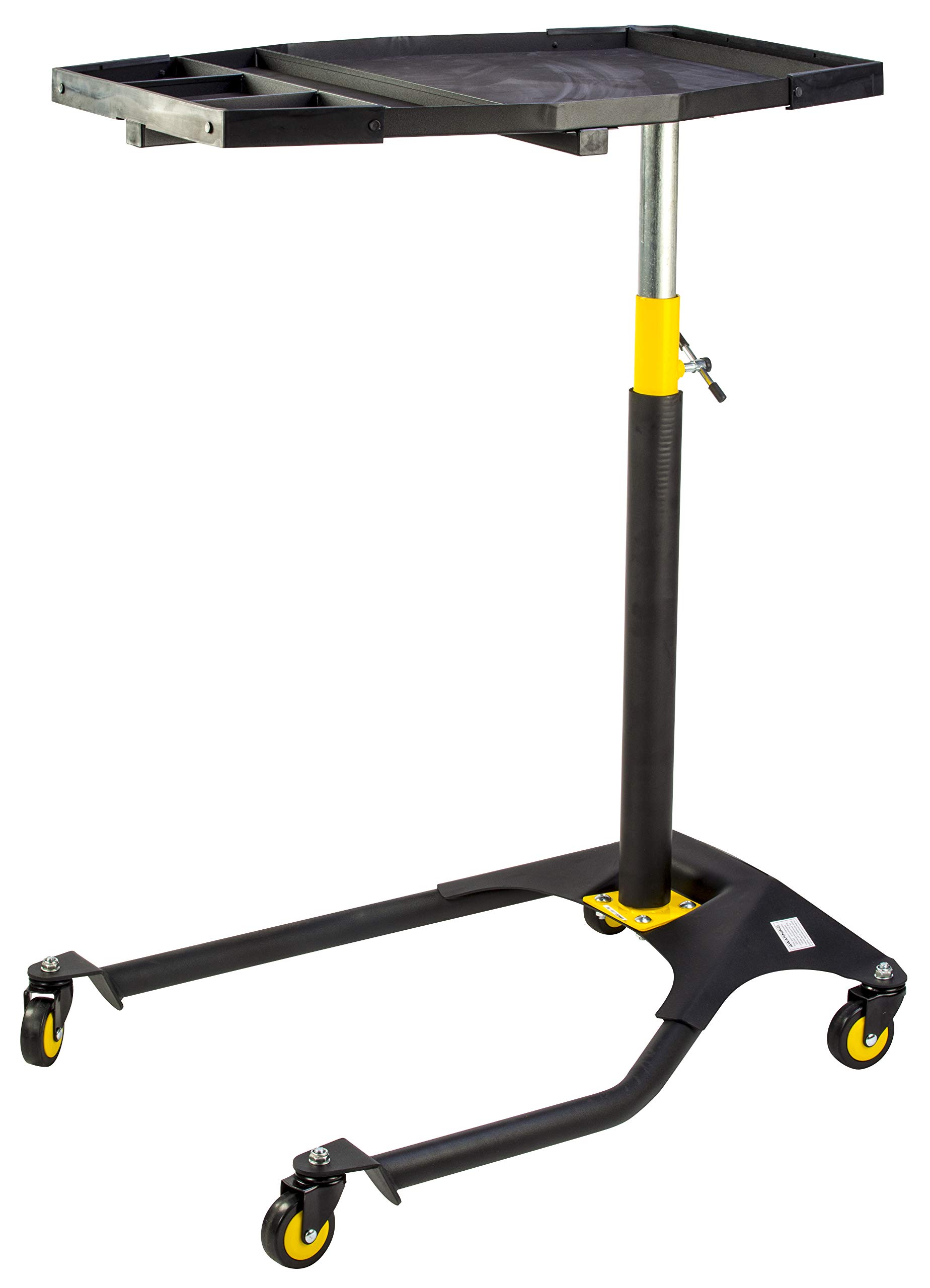 97531 Black Rolling Automotive Service Tray - 1 Pack Heavy Duty Utility Cart for Mechanics & DIY Car Repair - Perfect for Garage, Workshop & Auto Maintenance