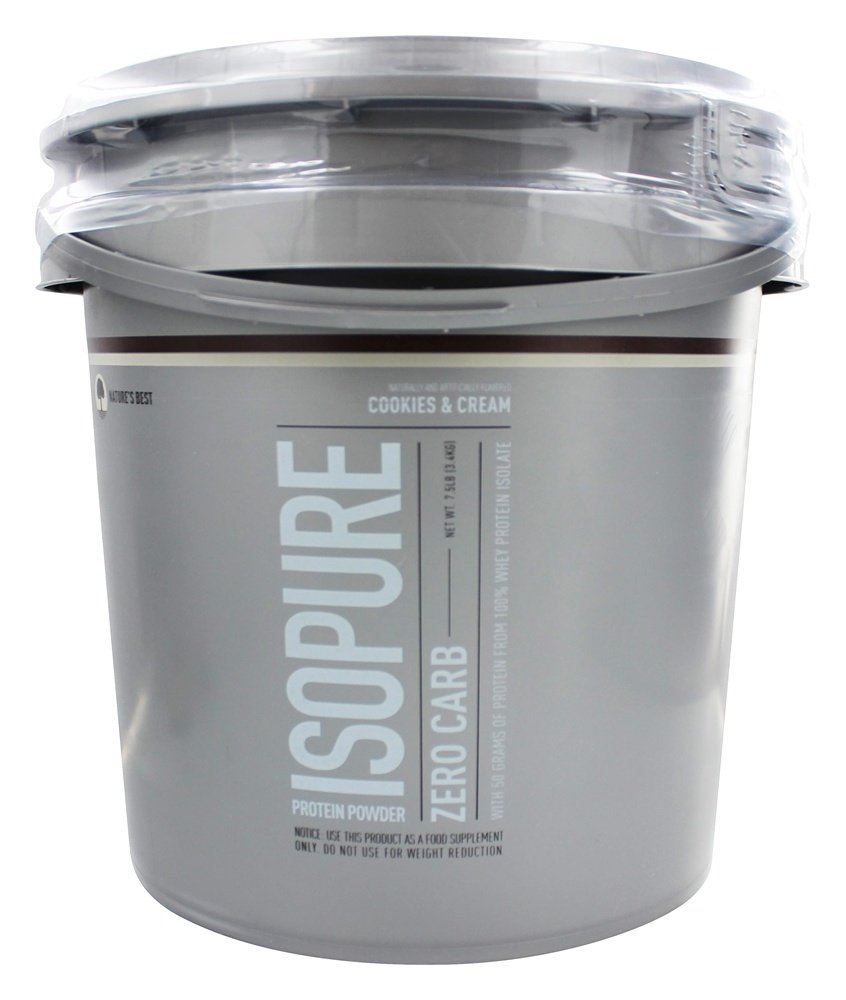 Zero Carb Isopure Protein Powder - Cookies & Cream Flavor | Low Carb, Keto-Friendly Whey Protein Isolate for Muscle Recovery & Weight Loss | Perfect for Post-Workout Shakes & Healthy Smoothies