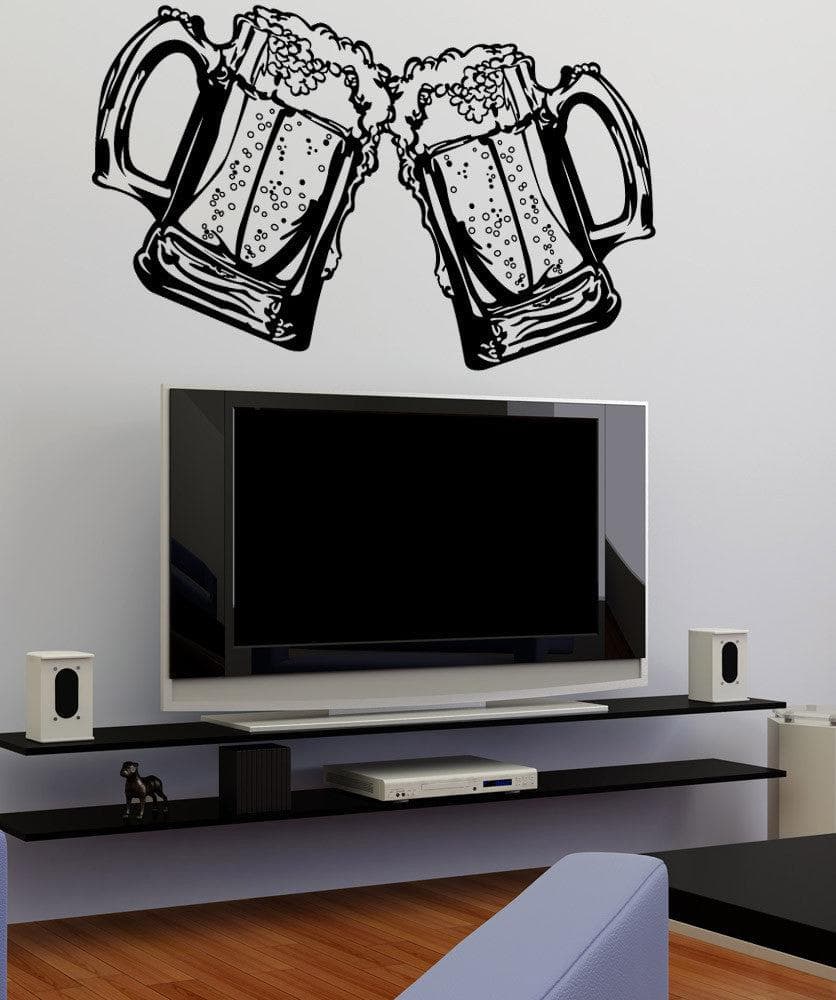Cheers Vinyl Wall Decal Sticker #1525 - Removable Home Decor for Living Room, Bedroom, Office & Party