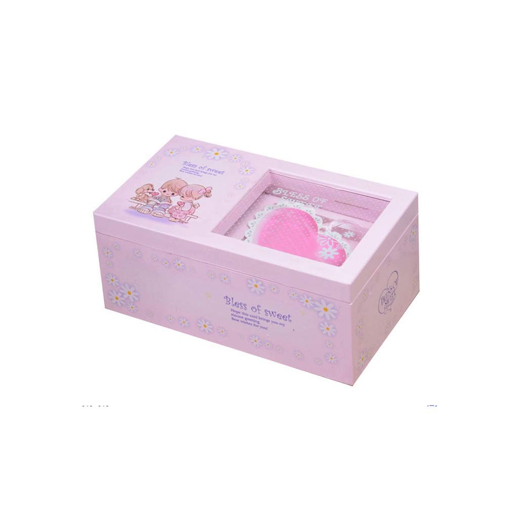 XJJZS Wind Up Music Box - Dancing Ballerina Jewelry Case with Mirror, Melody Gift for Kids, Weddings & Home Decor | Perfect for Birthdays, Anniversaries & Special Occasions