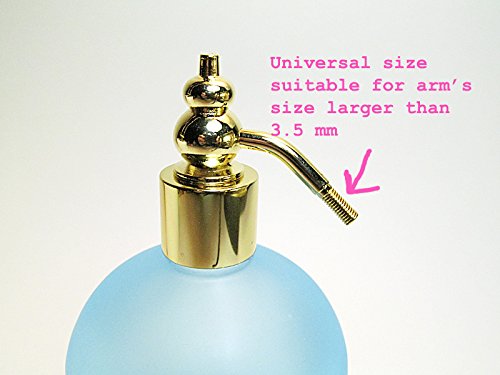 Premium Perfume Atomizer Ball Attachment - Black | Refillable Travel Perfume Sprayer for Women & Men | Perfect for On-the-Go Fragrance Touch Ups at Work, Gym or Travel