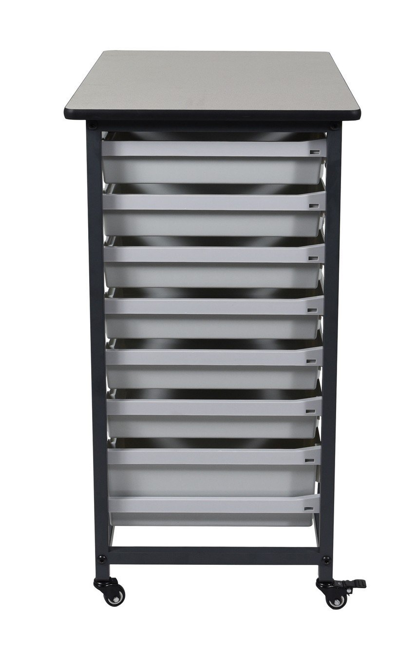 Luxor MBS DR 8S4L Mobile Bin System - Double Row Storage Solution for Warehouse Organization & Industrial Shelving