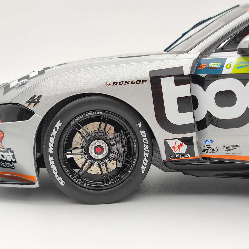 1/18 Scale Authentic Boost Mobile Racing #44 Ford Mustang GT 2020 Diecast Model Car - James Courtney Collectible Toy Car Gift for Kids & Adults - Perfect for Display, Racing Enthusiasts & Car Collectors