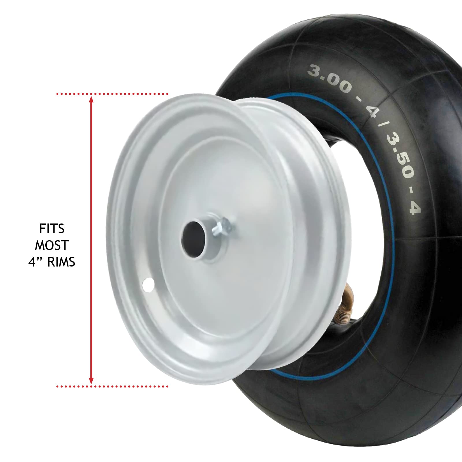 SPARES2GO 3.00-4 & 3.50-4 Inner Tube for Mobility Scooters - Compatible with ShopRider Steamer, Sport, Sunrunner, Wizz, 6Runner HD, Jetstream (Pack of 2) - Perfect Replacement for Smooth Rides in Parks and Neighborhoods