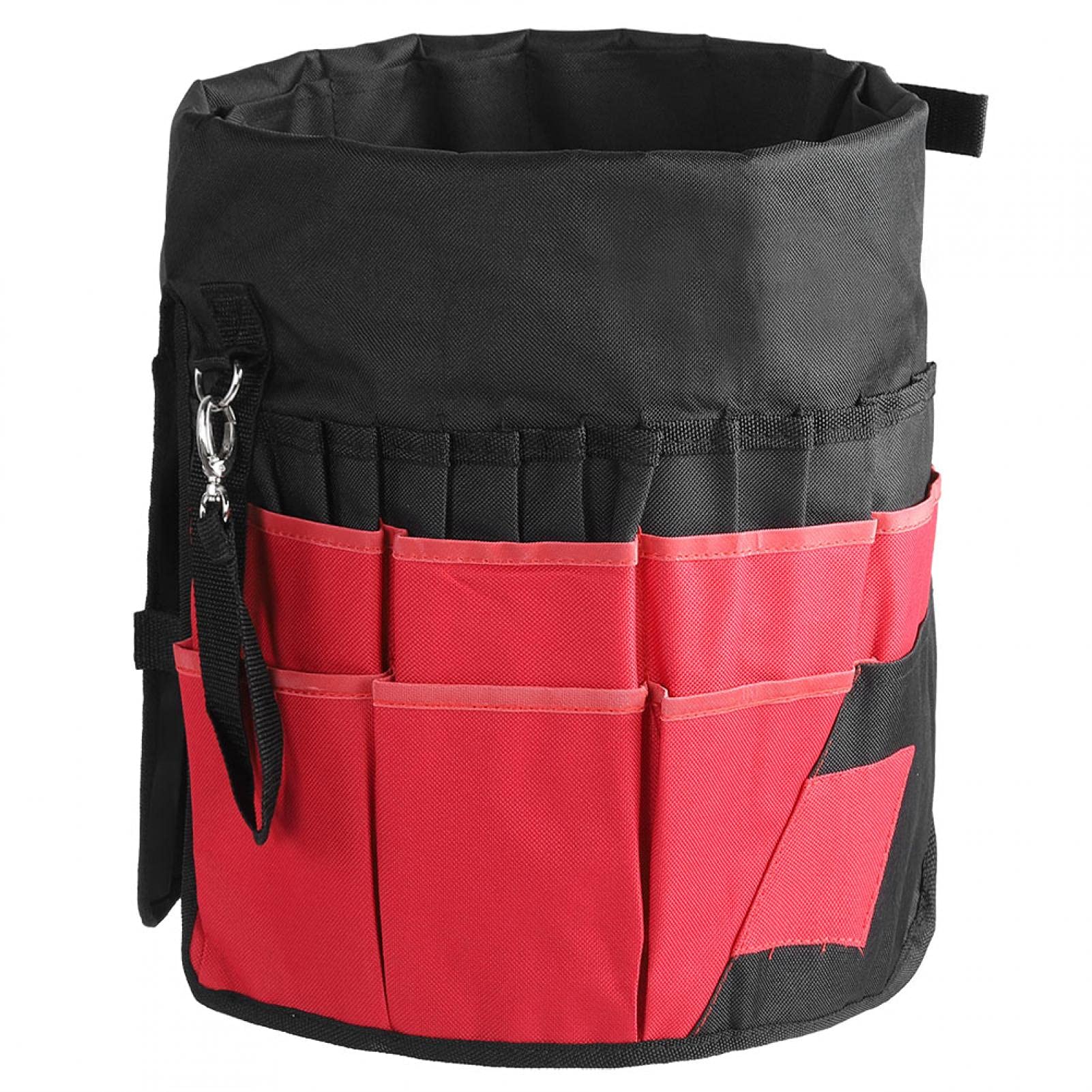 Uxsiya Heavy-Duty Oxford Garden Tool Holder Bucket Bag - Multi-Purpose Storage for Gardening, Lawn & Outdoor Tools - Perfect for Organizing Pruners, Trowels & Gloves