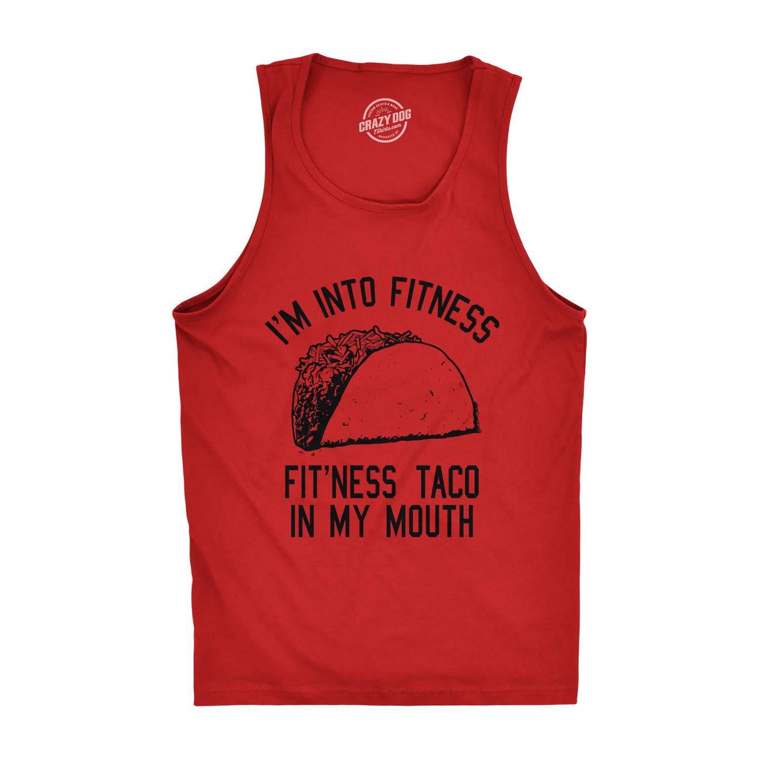 Funny Men's Fitness Taco Tank Top - Gym Workout Shirt for Weightlifting & Bodybuilding | Perfect for Gym Enthusiasts & Taco Lovers