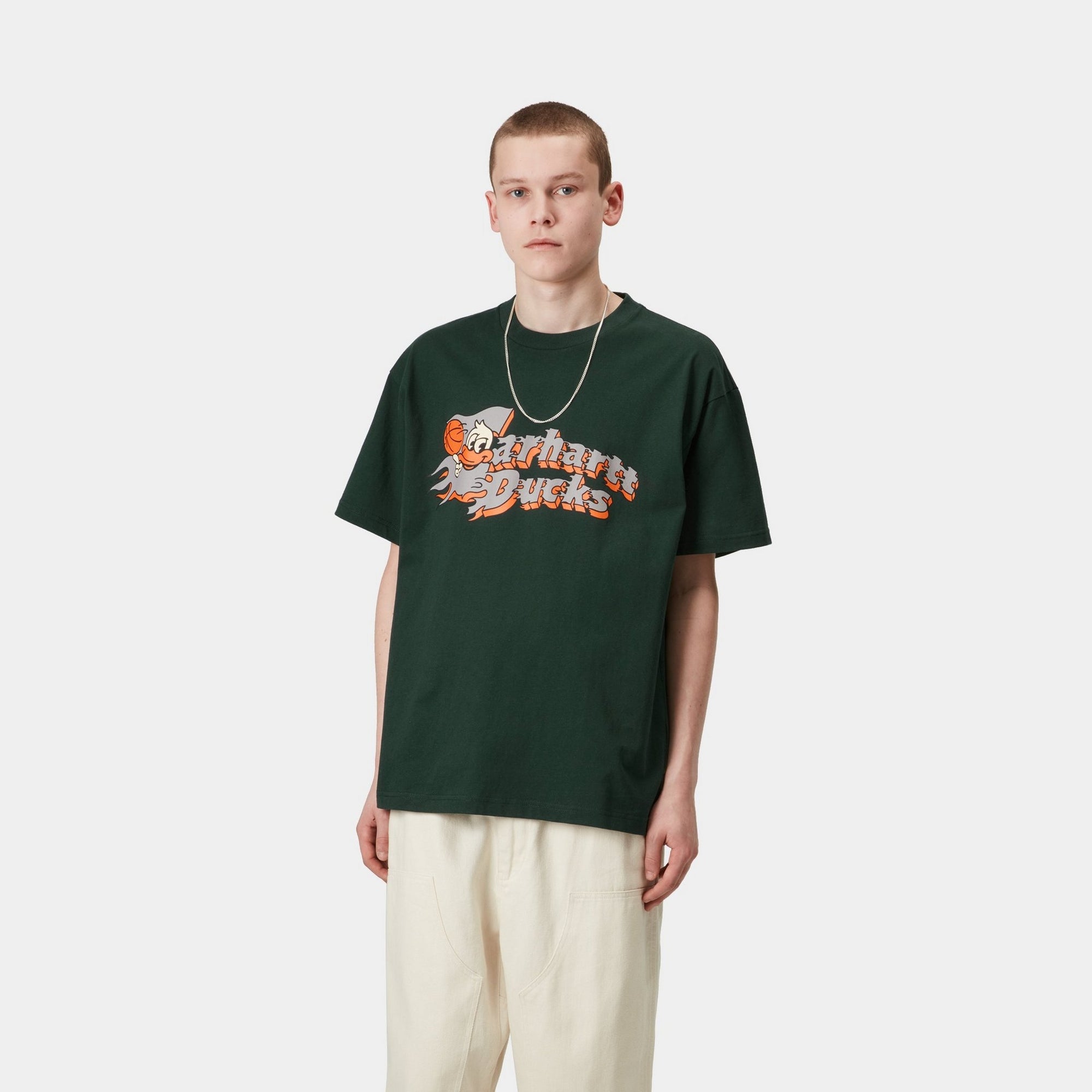 Flaming Ducks Graphic T-Shirt for Men & Women | Cool Duck Design Cotton Tee | Perfect for Casual Wear, Street Style & Duck Hunting Enthusiasts