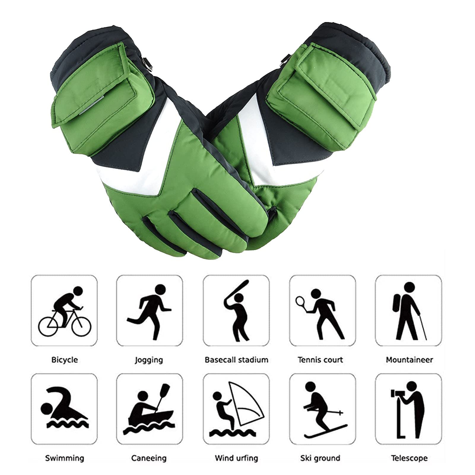 Electric Heated Gloves for Women & Men - Battery Powered Waterproof Thermal Winter Gloves for Outdoor Activities - Perfect for Camping, Hiking, Hunting & Cold Weather Adventures