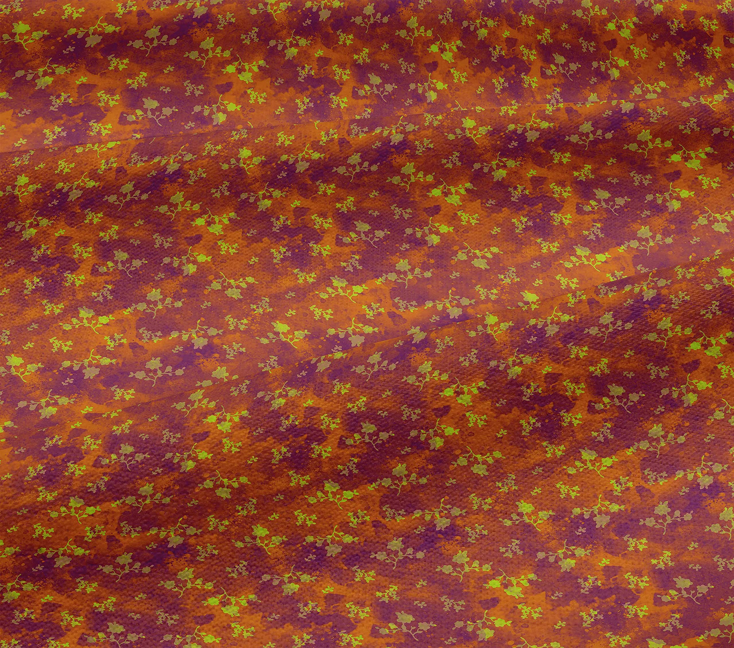 Premium 100% Cotton Jersey Orange Batik Fabric by The Yard - 58 Inch Wide for DIY Clothing, Quilting & Sewing Projects | Soft, Durable & Easy to Sew - Perfect for Dresses, Tops, Scarves & Home Decor