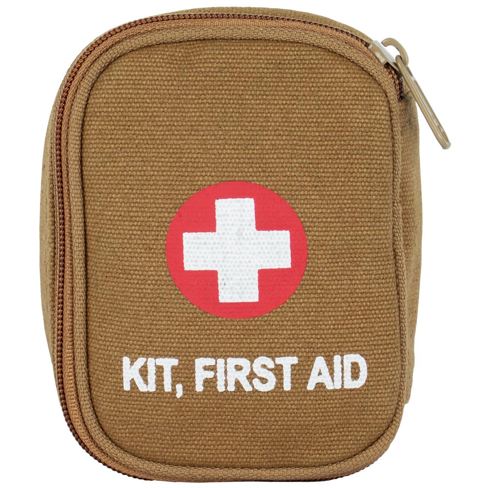 Fox Outdoor Products Soldier Individual First Aid Kit - Compact Emergency Medical Kit for Hiking, Camping & Survival - Essential First Aid Supplies for Outdoor Adventures