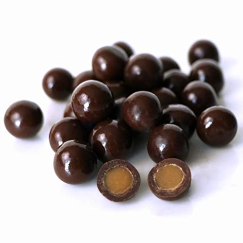 Marich Dark Chocolate Sea Salt Caramels - 10 Pound Bulk Bag | Gourmet Salted Caramel Candy for Baking, Gifts & Parties | Rich Chocolate Treats for Holidays, Desserts & Snacking