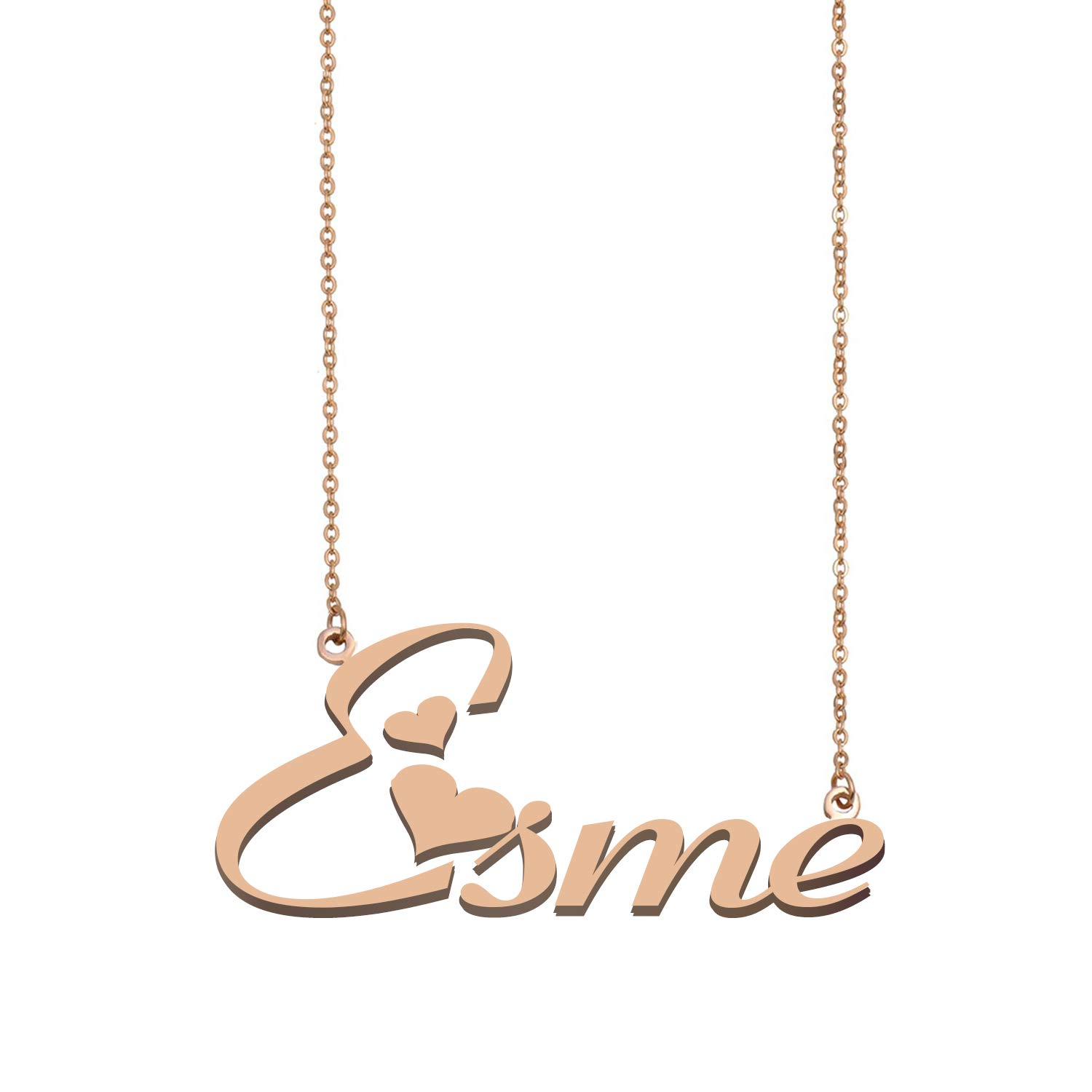 Customized MoShelly Esmé Name Necklace for Girls - Personalized Jewelry Gift for Birthdays, Anniversaries & Special Occasions