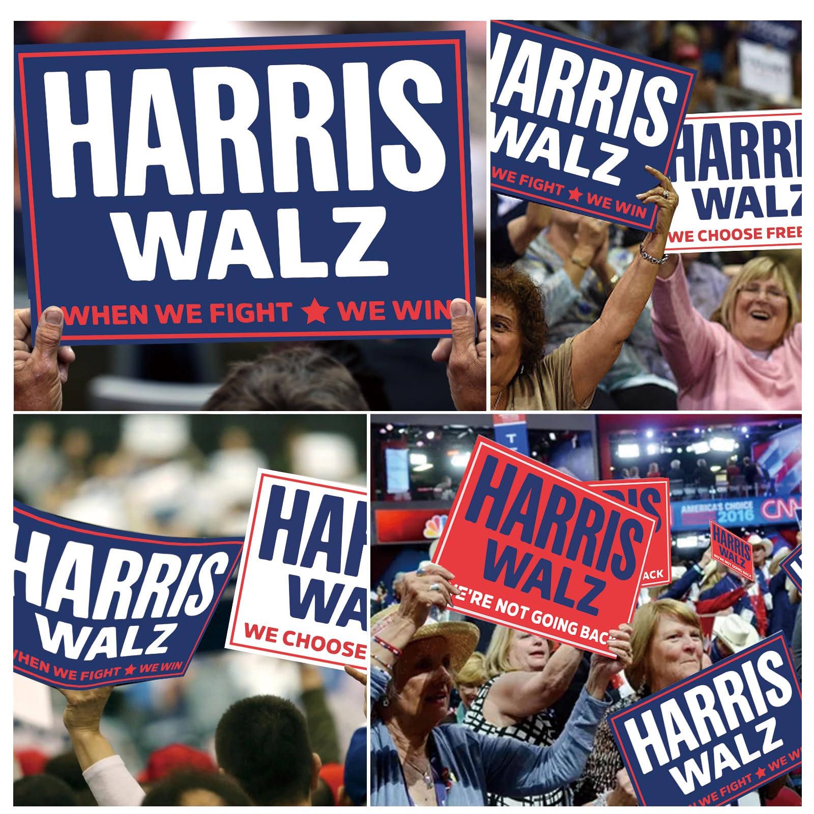 Harris Walz 2024 Political Signs - 9-Pack 18