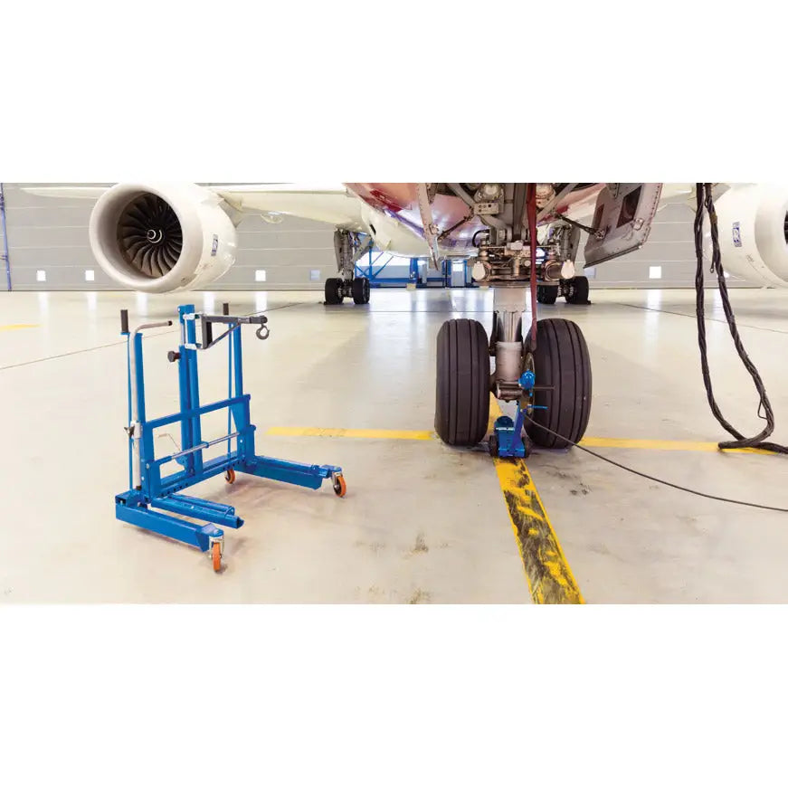 AC WTA500AP Aircraft Hydraulic Wheel Trolley - 1100 lbs Capacity - Heavy Duty Hydraulic Jack for Aircraft Maintenance & Tire Service - Ideal for Hangars, Repair Shops & Aviation Maintenance