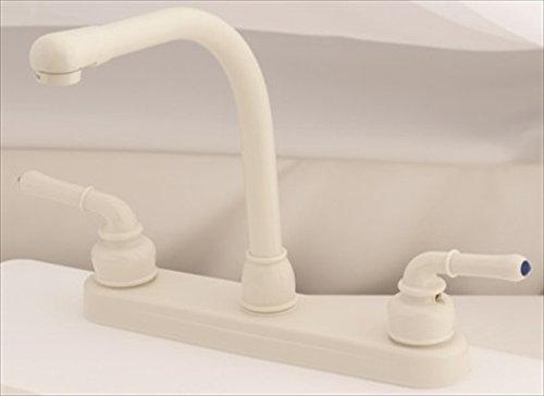 BB800RSB 8-Inch Stainless Steel Pull-Down Kitchen Faucet with Biscuit Finish - Perfect for Modern Farmhouse & Contemporary Kitchen Sinks