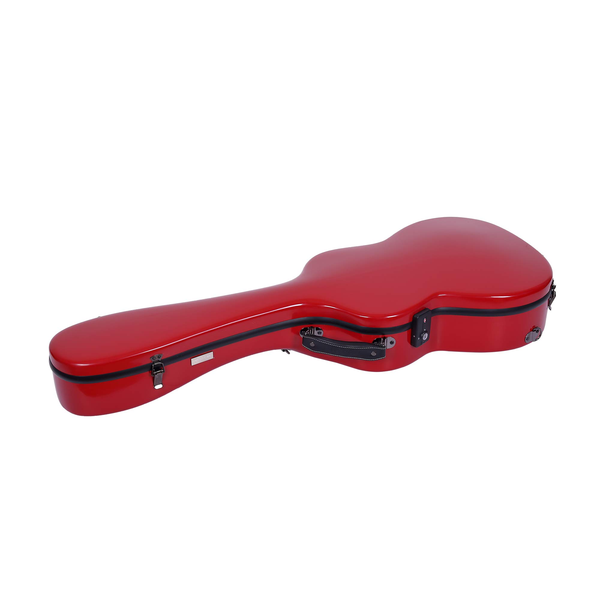 Crossrock CRF1000CTRD 3/4 Size Fiberglass Hardshell Classical Guitar Case - Backpack Style, Red | Durable Protection for Travel & Performance