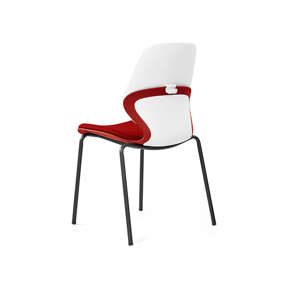 KALEIDO 4 Leg Steel Chair - Heavy Duty Metal Dining Chair for Kitchen, Restaurant, Office & Outdoor Use
