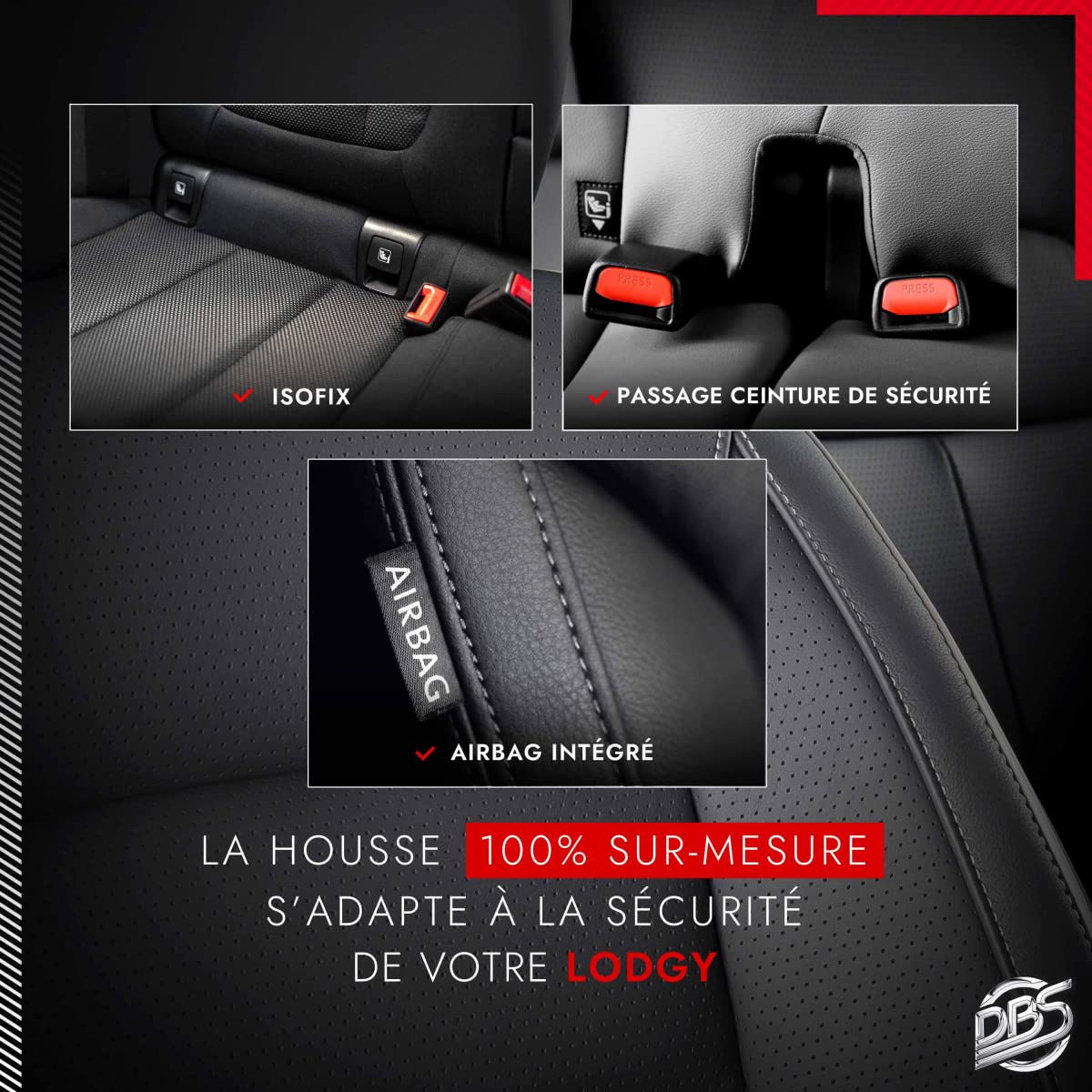 Quick-Fit Airbag Compatible Car Seat Cover with ISOFIX - Universal Fit for Cars, SUVs & Trucks - Durable & Comfortable for Daily Commute, Road Trips & Family Travel
