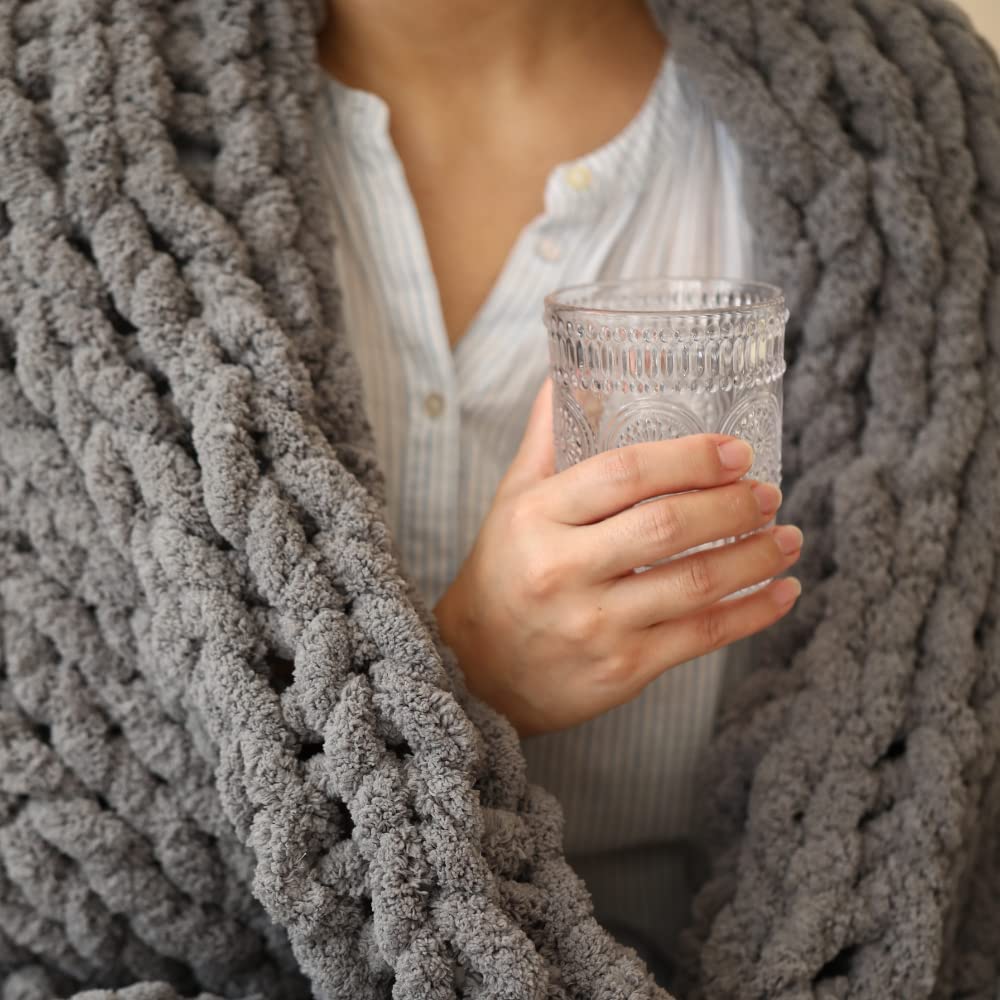 Chunky Knit Blanket Throw 50