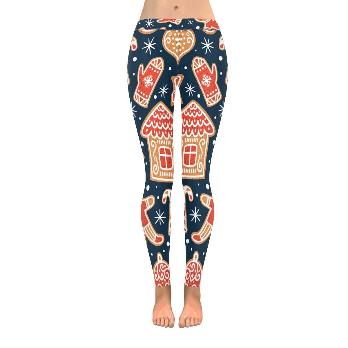 InterestPrint Women's Yoga Pants with Geometric Pattern - Funny Stretchy Gym Leggings for Workout & Running | Comfortable Athletic Pants for Yoga, Fitness & Casual Wear