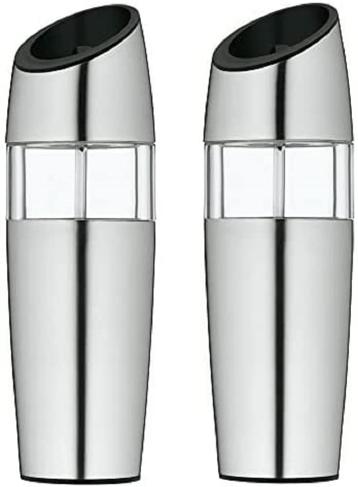 Premium WMF Electric Salt and Pepper Grinder Set - Adjustable Coarseness, Stainless Steel - Perfect for Kitchen, Dining Table & Gourmet Cooking