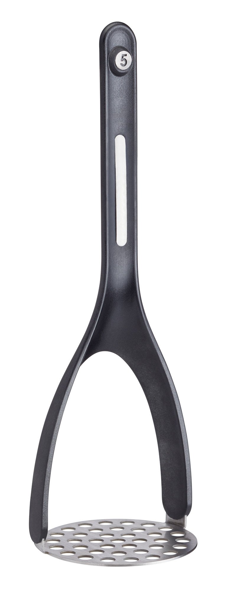 KitchenCraft Magnetic Silicone Utensil Set - 5-Piece Space Saving Nesting Kitchen Tools (Black, 9x9x30cm) for Cooking, Baking & Small Kitchen Organization