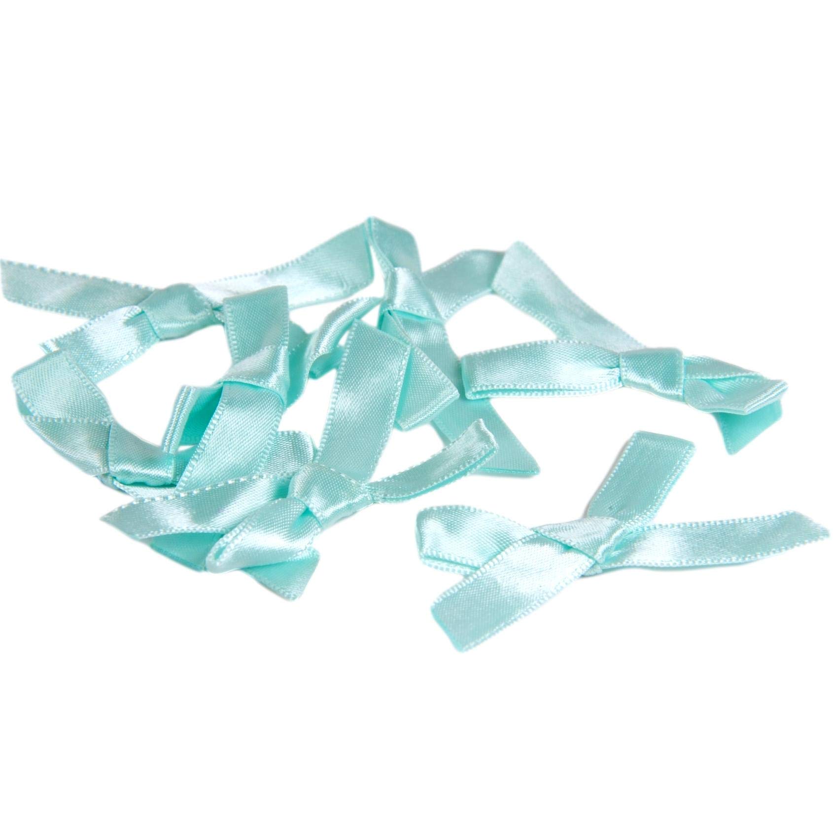 Porcelynne Pastel Mint Green Medium Bows - 12 Pack - Hair Accessories for Women & Girls, DIY Craft Supplies for Kids - Perfect for Weddings, Parties, and Everyday Wear