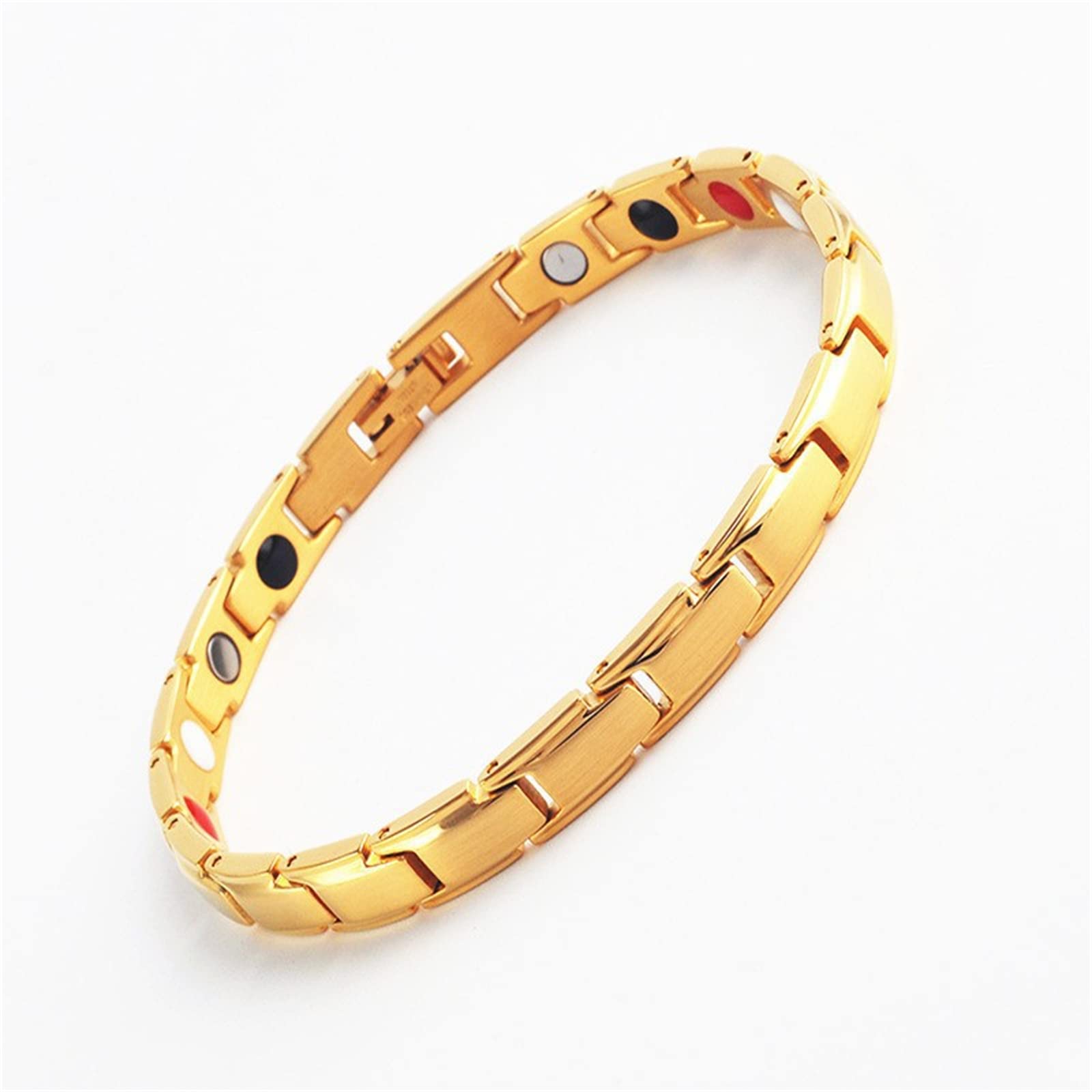 YSLJSM Magnetic Therapy Bracelet for Women - Gold Retro Style Pain Relief Magnetic Bracelet - Fashionable & Comfortable for Daily Wear, Work, and Yoga