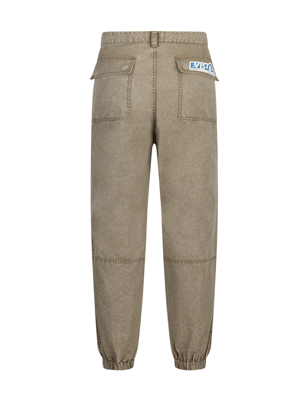 Seagull & Kamon Embroidered Straight Fit Woven Jogger Pants for Men - Comfortable Casual Lounge & Streetwear Style