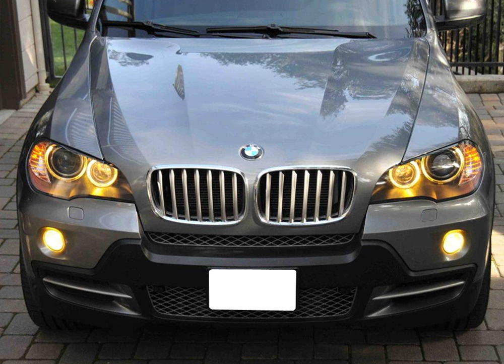 H11 Halogen Yellow Fog Lights Kit - Compatible with BMW E84 X1, E83 X3, E70 X5 - Durable Complete Replacement Set for Enhanced Visibility in Rain & Fog