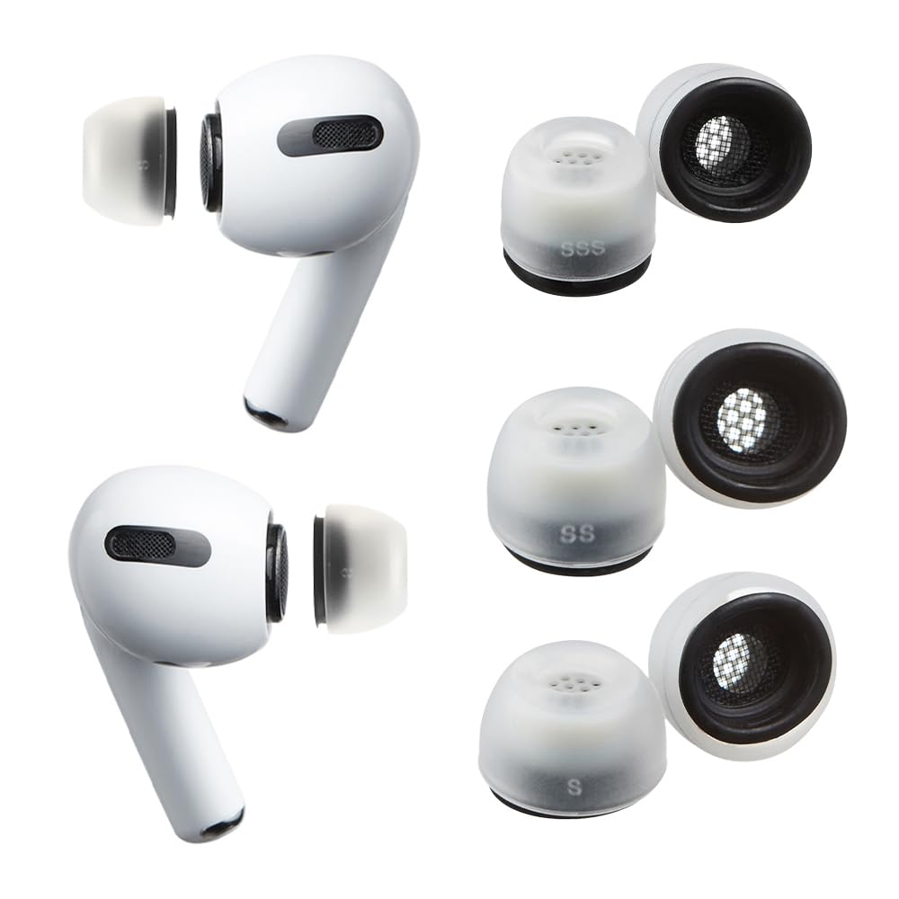 AZLA MAX AirPods Pro Tips 1st & 2nd Gen - Premium Silicone Ear Tips for Comfort & Noise Isolation - Perfect for Workouts & Travel