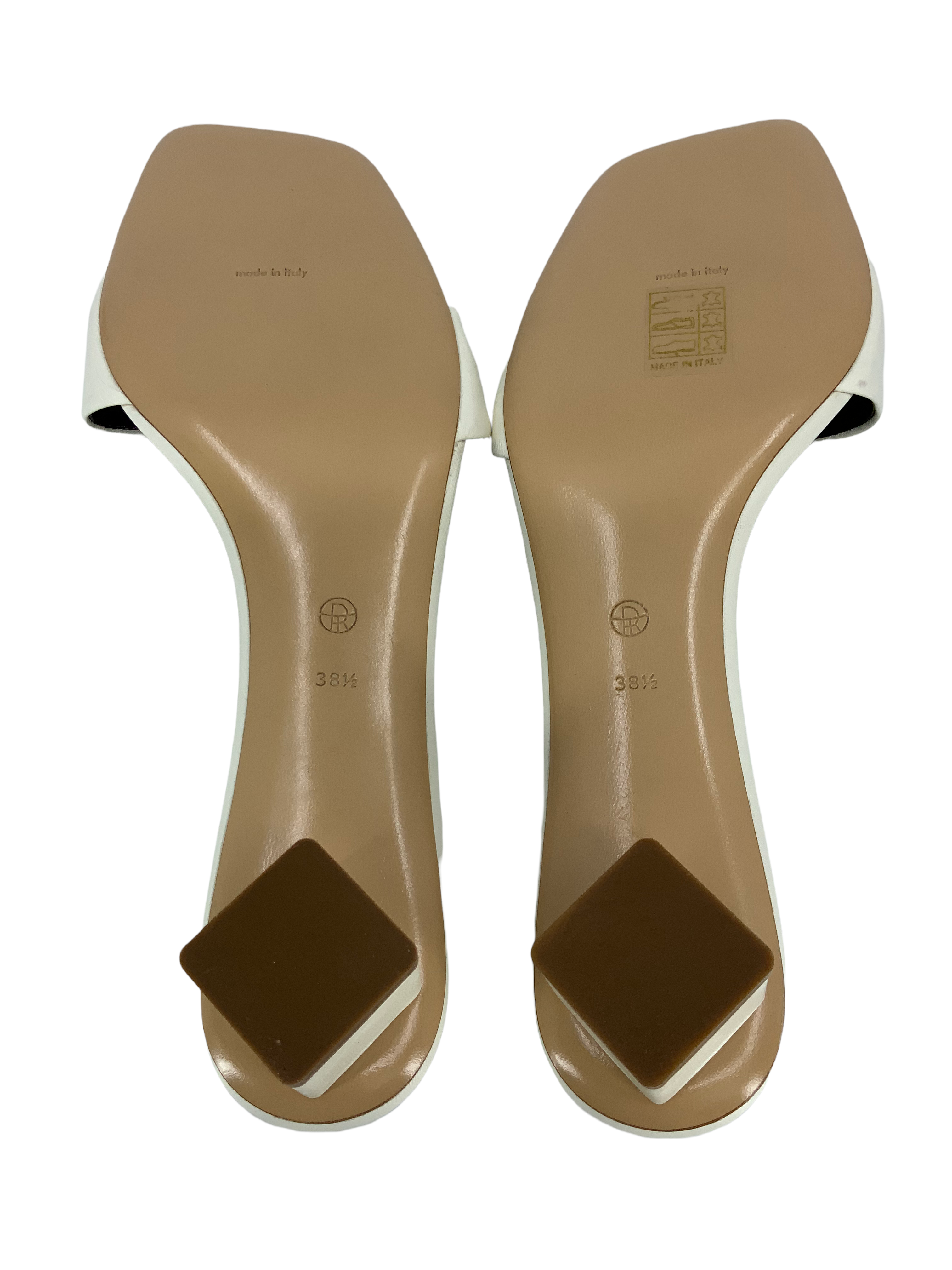 The Row Chocolate Capretto Leather Slide Sandals Women's Size 8.5 - Comfortable Luxury Slides for Summer, Beach & Casual Outings