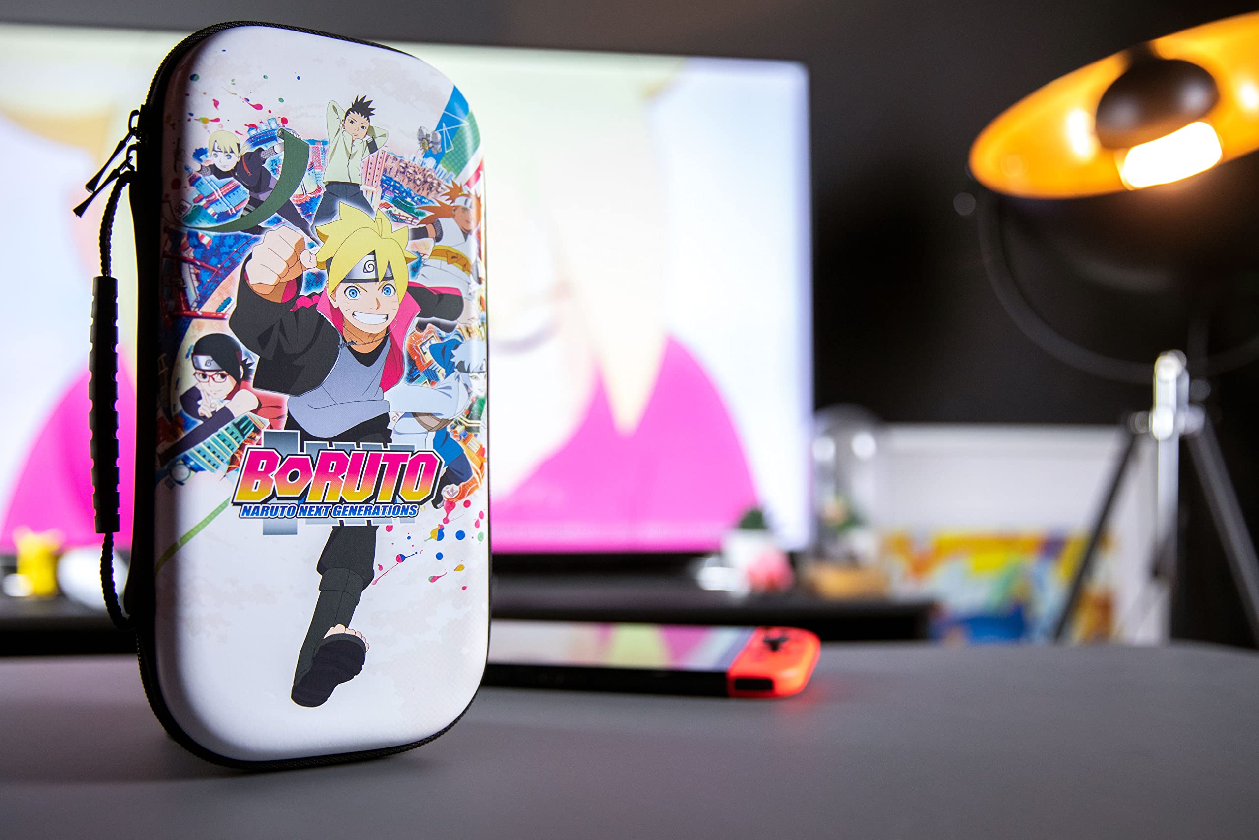 Konix Boruto Naruto Next Generations Protective Carrying Case for Nintendo Switch, Switch Lite & OLED - Boruto Konoha Design | Portable Gaming Storage for Travel & Commute