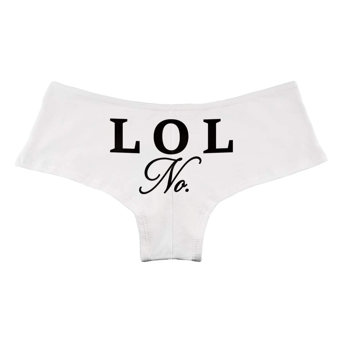Funny LOL Women's Boyshort Underwear Panties - Comfortable Cotton Underwear for Women, Cute and Playful Underwear for Everyday Wear, Sleep or Lounge