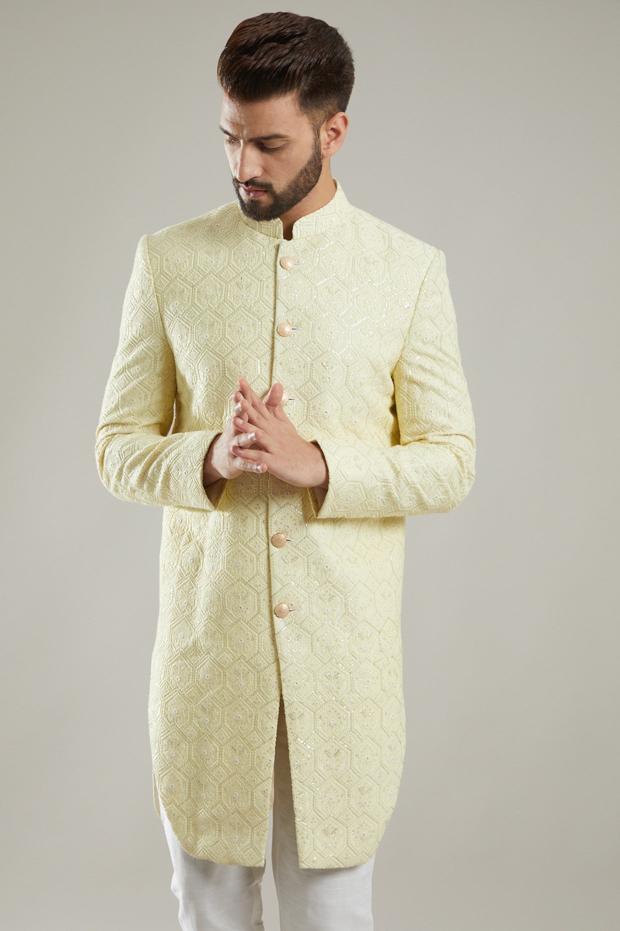 Stylish Lime Silk Indo Western Jacket for Women - Elegant Fusion Fashion - Perfect for Weddings, Parties & Special Occasions