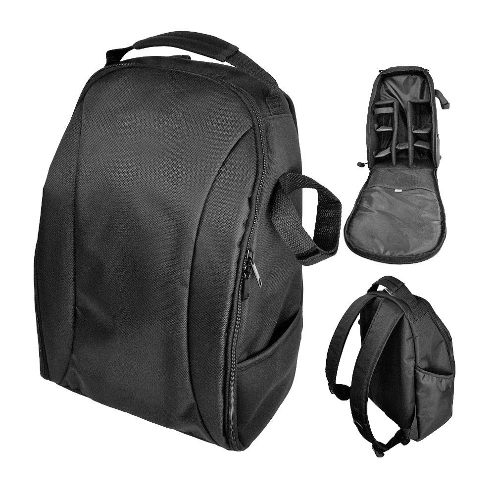 Professional DSLR/SLR Camera Backpack Bag - Padded Photography Equipment Case for Nikon, Canon, Sony, Pentax, Olympus, Panasonic, Fujifilm & More (Black) - Perfect for Travel, Hiking & Outdoor Photography