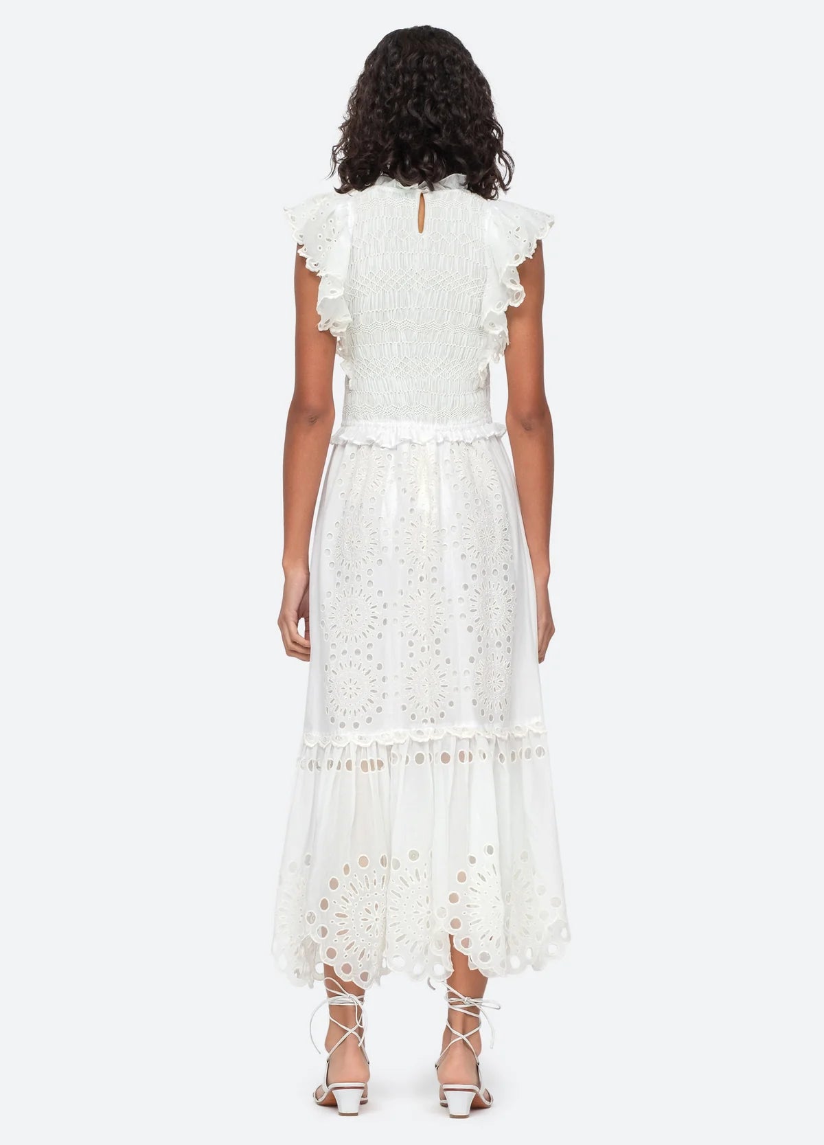Addie Dress in Cream - Elegant Women's Summer Dress for Casual Outings & Special Occasions
