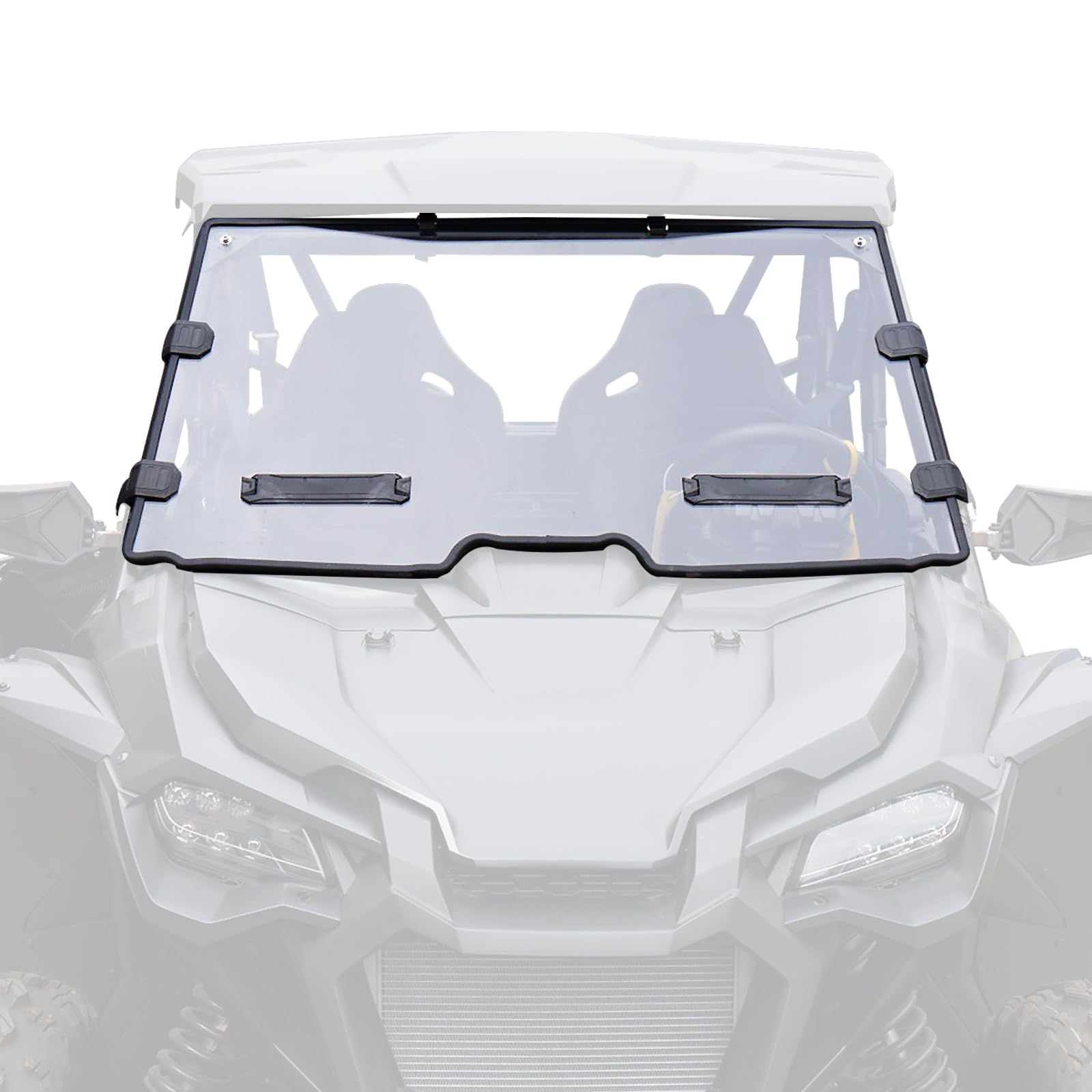 KIWI MASTER Hard Coat Poly Vented Full Windshield for 2019-2025 Honda Talon 1000R/X/X4/R4 | Heavy Duty Polycarbonate UTV Accessories | Scratch Resistant Windshield for Off-Road & Trail Riding