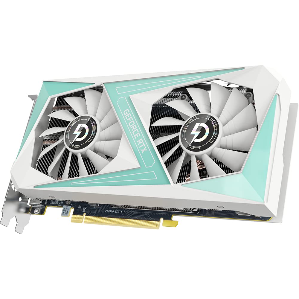 YIWENG RTX 2060 6GB GDDR6 Gaming Graphics Card - 192-bit, 8K Resolution Support, 3xDP+HD Output - Perfect for PC Gaming, VR, and 4K Video Editing