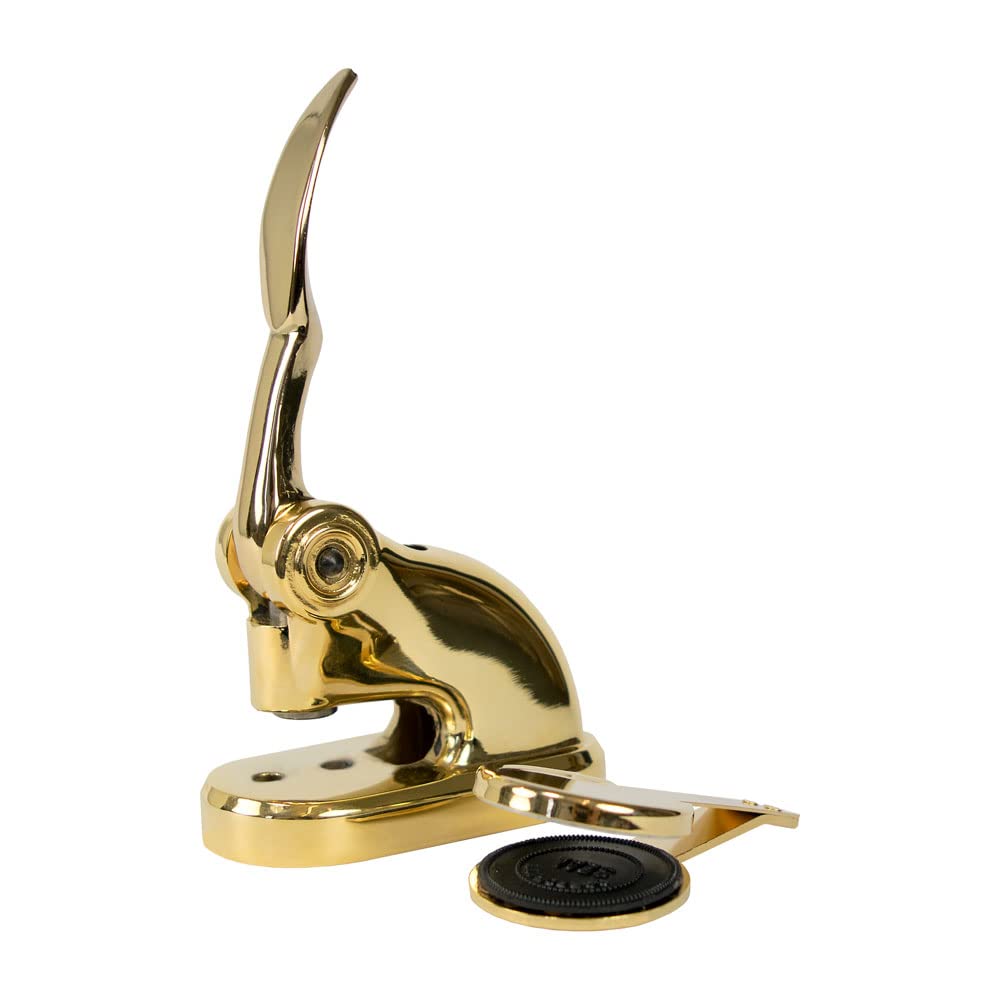 Personalized Monogram Book & Library Embosser - Brass Desk Seal Stamp for Books, Certificates & Documents | Perfect for Gifts, Offices & Book Lovers