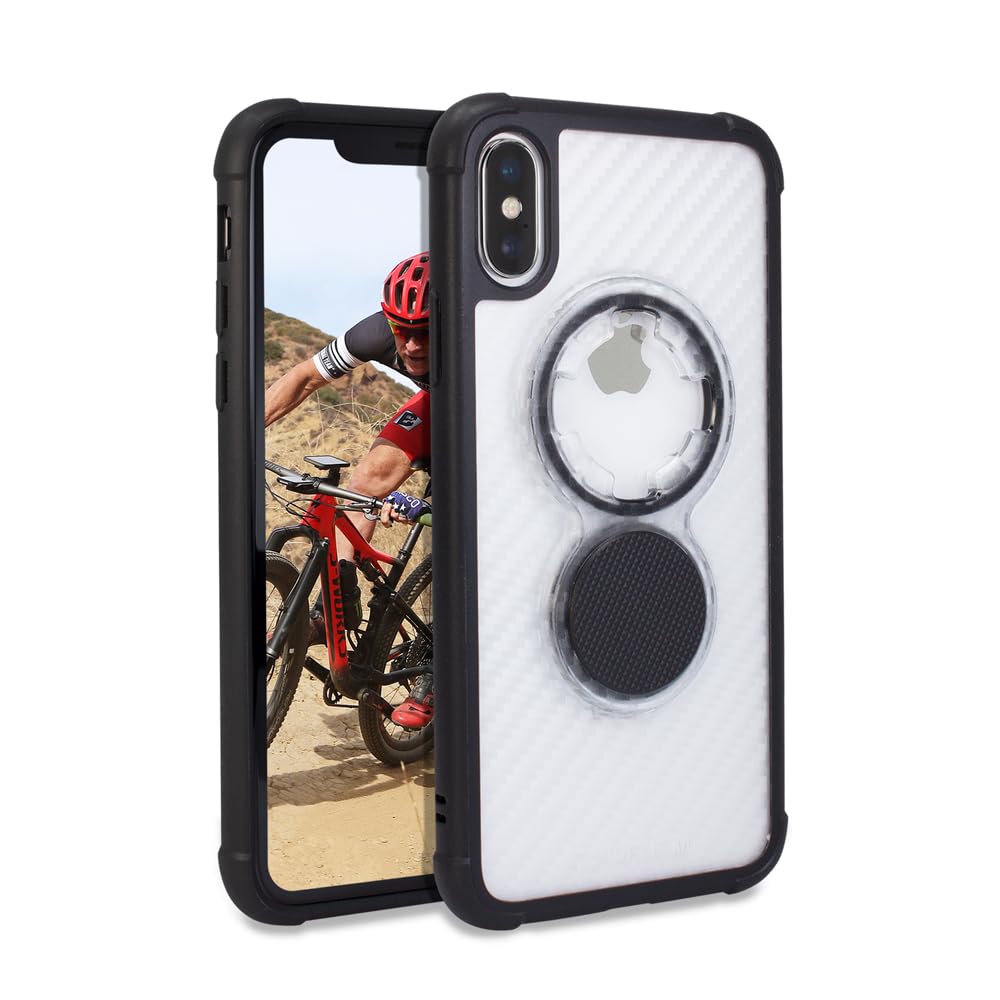 Rokform Magnetic iPhone XS/X Case with Twist Lock Mount - Crystal Slim Clear Protective Cover for Secure Phone Mounting | Perfect for Car, Bike & Outdoor Activities