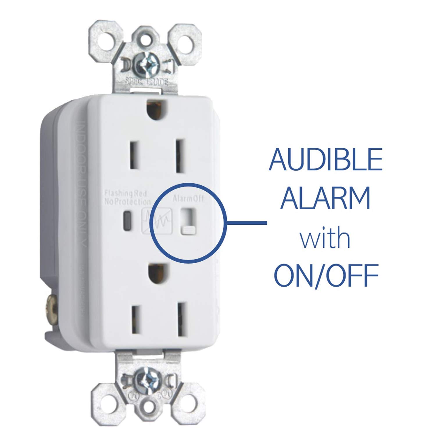 Legrand OnQ Duplex Outlet Kit with Surge Protection - Recessed Power Outlet for Networking & Home Office, Compatible with Standard Knockouts (Model 36456902V1) - Ideal for Smart Homes, Data Centers & Workstations
