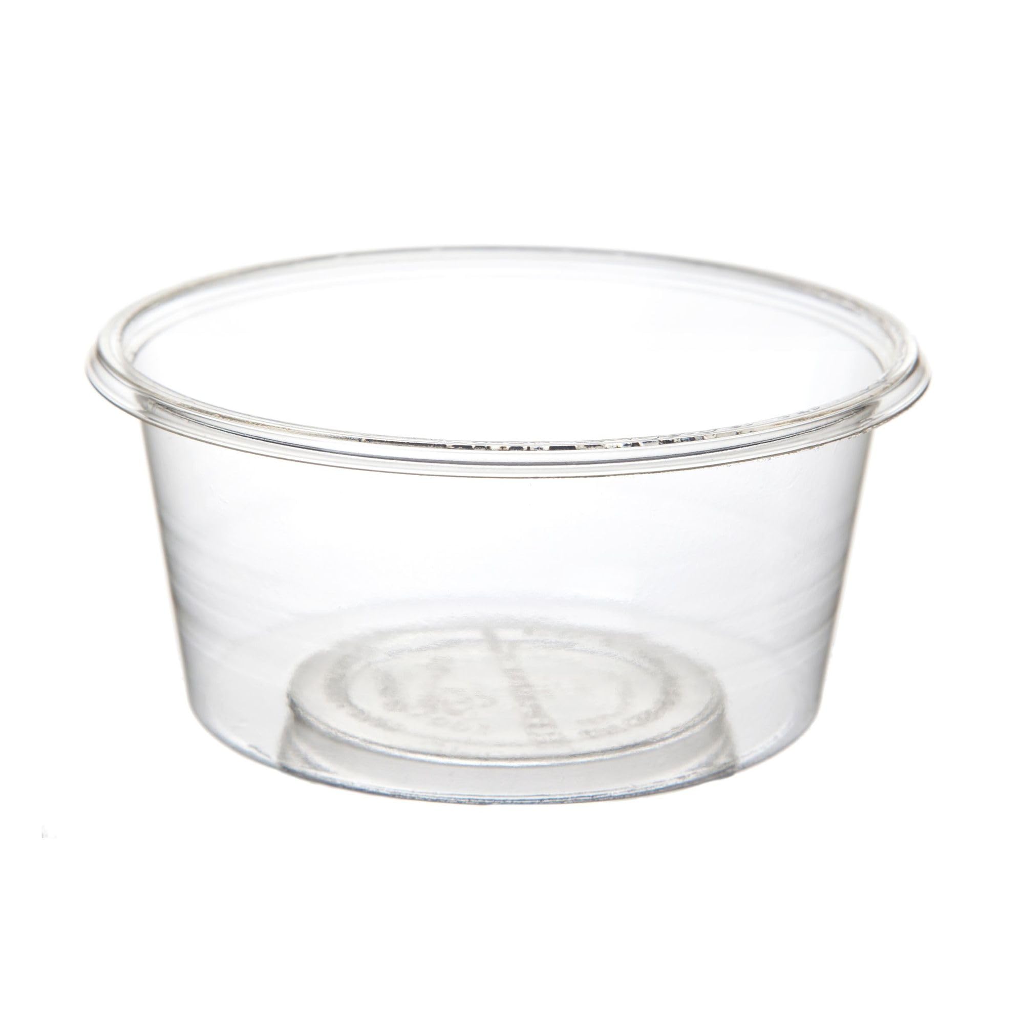 ECO PRODUCTS Compostable 5oz Clear Round Deli Containers - Case of 2000 | PLA Plant-Based Biodegradable Food Storage | Perfect for Meal Prep, Takeout & Leftovers | Lids Sold Separately | Sustainable Restaurant & Home Kitchen Supplies