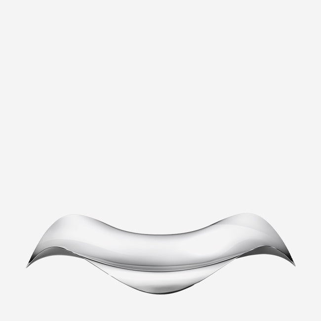 Georg Jensen Cobra Oval Tray - Premium Silver Serving Tray for Dining, Entertaining & Home Decor