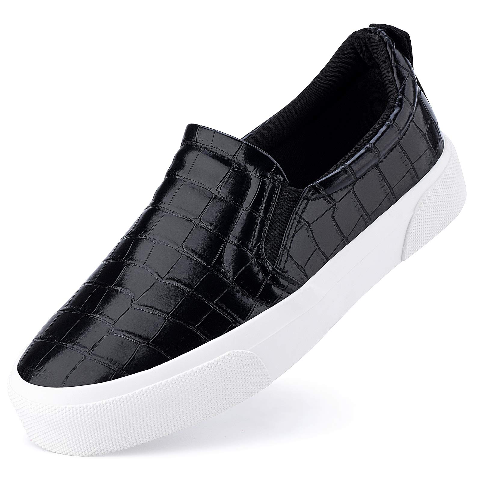 JENN ARDOR Women's Slip On Sneakers - Comfortable Casual Walking Shoes | Breathable Lightweight Flats for Women | Perfect for Work, Travel & Everyday Wear