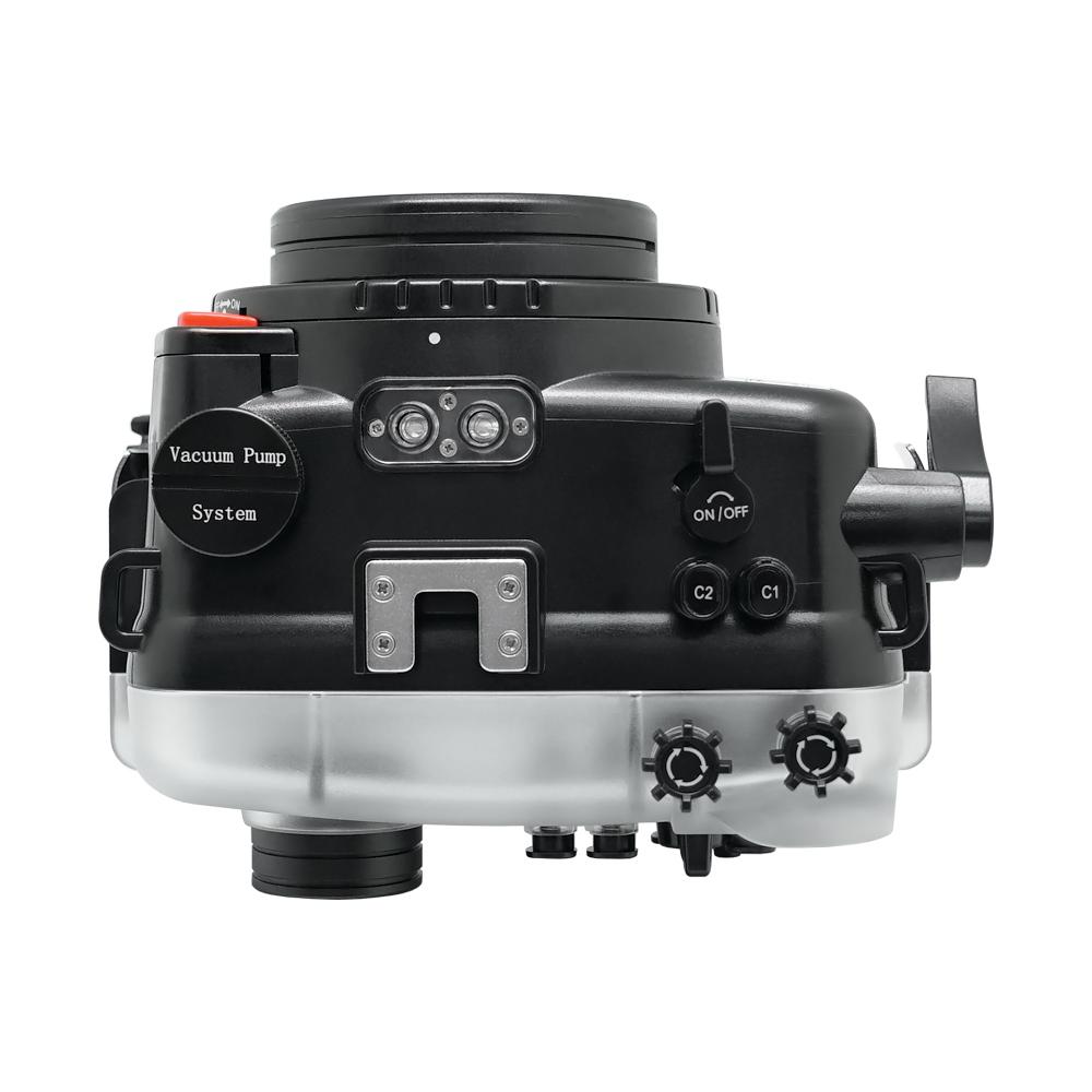 Sony A6600 SeaFrogs 40M/130FT Underwater Housing with 6 Optical Glass Dry Dome Port V.1 for Sigma 10-18mm F2.8 DC DN Lens (Zoom Gear Included) - Perfect for Scuba Diving, Snorkeling & Underwater Photography