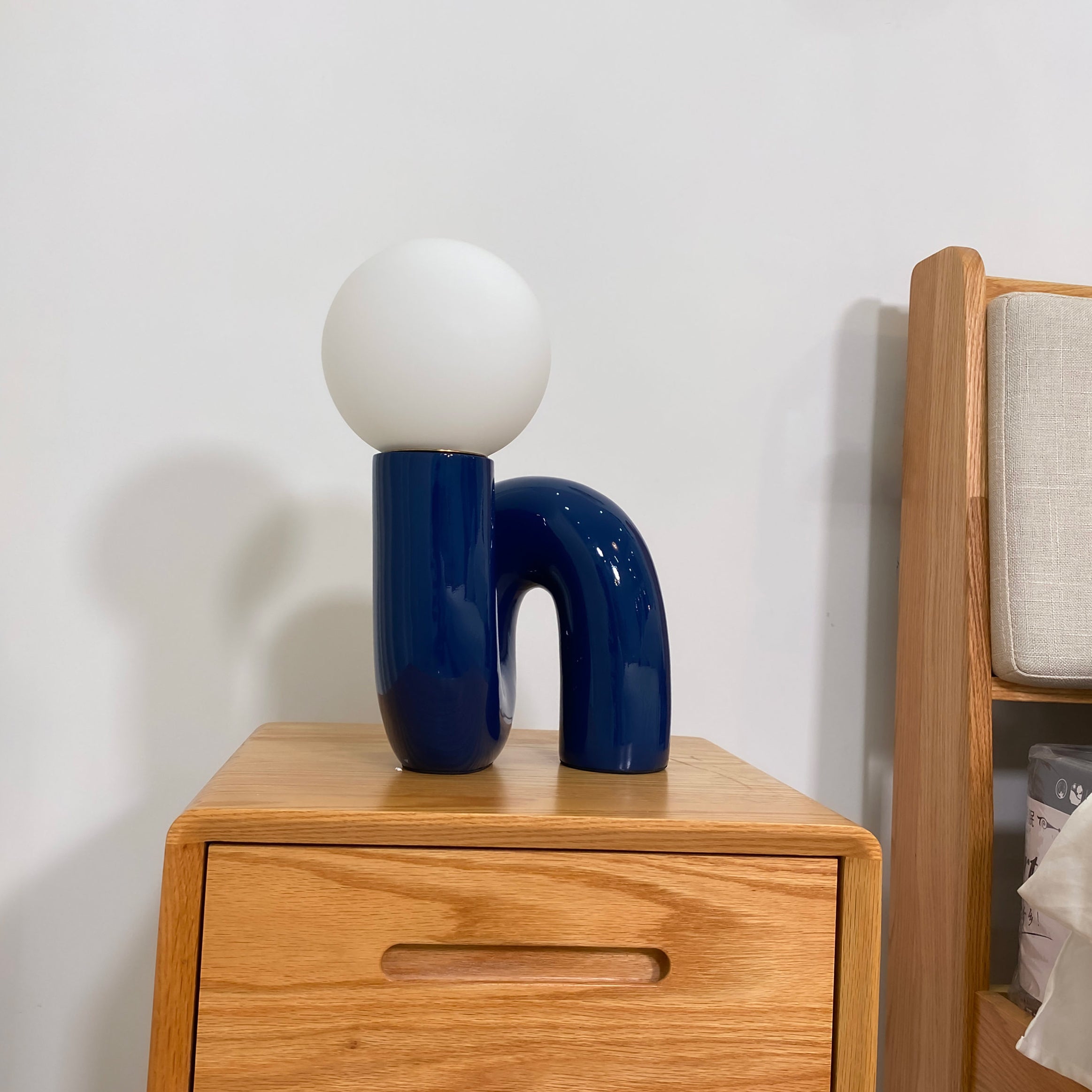 Playful N Shape Table Lamp - Modern LED Night Light for Bedroom, Living Room, and Office Decor - Perfect for Reading, Relaxing, and Creating Cozy Ambiance