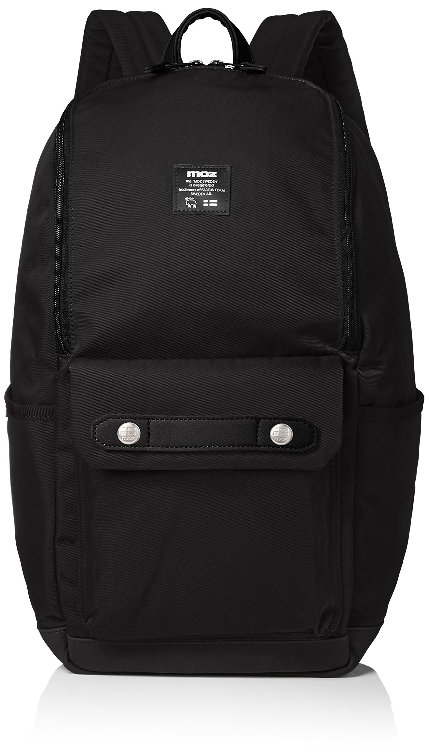 MOZ Women's Black Rucksack Backpack - Lightweight Daypack for Travel, Hiking & Daily Use | Durable One Size Shoulder Bag for Work, School & Outdoor Adventures