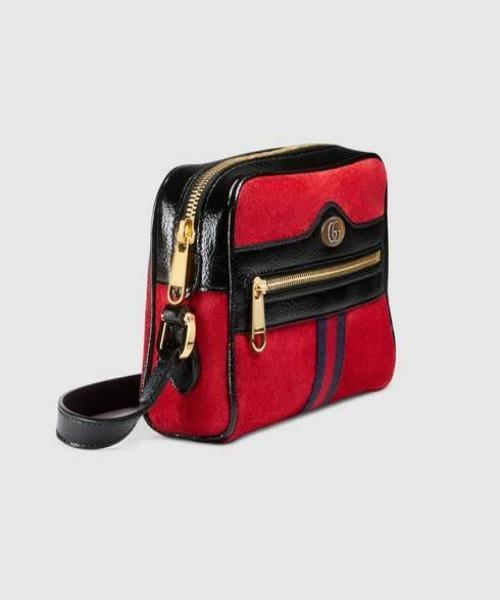 Gucci Ophidia Suede Mini Crossbody Bag in Red | Luxury Designer Handbag for Women | Perfect for Parties, Date Nights & Everyday Use